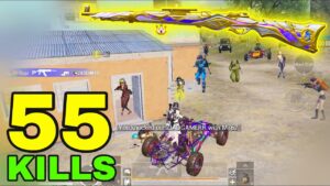 55 KILLS - NEW WORLD RECORD!! | 55 KILLS vs SQUADS | PUBG Mobile