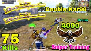 75 Kills - 4000 Hours Sniper Training🔥 Pubg Mobile