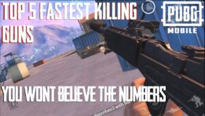 FASTEST KILLING GUNS IN PUBG MOBILE AND THE RUNNERS UP