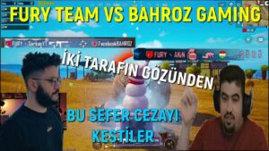 FURY TEAM VS BAHROZ GAMING!! İKİ TARAFIN GÖZÜNDEN!! PUBG MOBILE YAYINCI KARSILASMALARI!!
