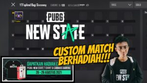 🔴 LIVE CUSTOM MATCH PUBG NEW STATE! BERHADIAH EARPHONE GAMING & BAJU KEREN!