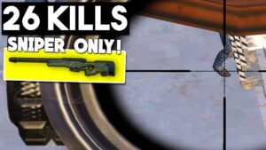 SNIPER ONLY CHALLENGE! | 26 KILLS | PUBG Mobile