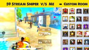 PUBG Lite 59 Stream Sniper VS Me in Custom Room | PUBG Mobile Lite - LION x GAMING