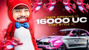 $16,000 UC KART STYLE CRATE OPENING - PUBG MOBILE - FM RADIO GAMING