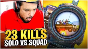 23 KILLS - SOLO VS SQUAD - PUBG MOBILE - FM RADIO GAMING