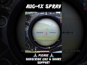 AUG+4X Spray | Battlegroundmobileindia | #shorts #pubgshorts #instareels #trending #bgmi #pubg #game
