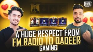 Respect From Fm Radio Gaming to Qadeer Gaming - Pubg mobile