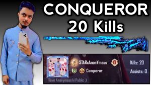 GODZILLA AWM - 20 KILLS IN CONQUEROR - STAR ANONYMOUS / PUBG MOBILE