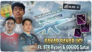BAKAR UC DEMI AKM GLACIER !!  ft. BTR Ryzen dan GDGIDS Satar  !! | PUBG Mobile