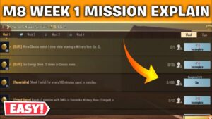BGMI WEEK 1 M8 ROYAL PASS MISSION EXPLAIN IN HINDI | PUBG MOBILE M8 RP WEEK 1 MISSION EXPLAIN