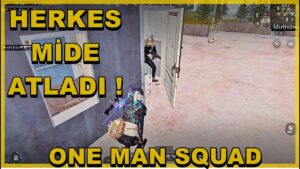 HERKES MİDE GELDİ ! SADECE MİDDE OYUN BİTİYORDU ! EFSANE ONE MAN SQUAD ! PUBG MOBİLE
