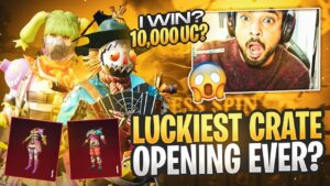 I WON 10,000 UC - MY NEW LUCKIEST CRATE OPENING EVER - PUBG MOBILE - FM RADIO GAMING