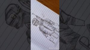 Pubg Game drawing with pencil ✍️ #Short #Shorts #tending 1