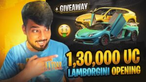 1,30,000 UC New Lamborghini Crate Opening 😍- 1 Lamborghini GIVEAWAY 🎁- PUBG Mobile - FM Radio Gaming