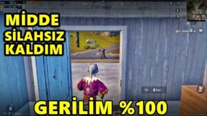 MİDDE SİLAHSIZ KALDIM ! EFSANE MAÇ  ONE MAN SQUAD ! PUBG MOBİLE