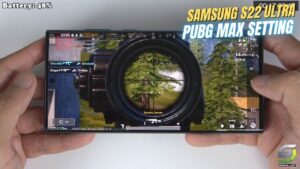 Samsung Galaxy S22 Ultra test game PUBG Max Setting