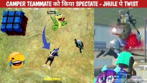 SPECTATING AWM CAMPER TEAMMATE-TWIST comedy|pubg lite video online gameplay MOMENTS BY CARTOON FREAK