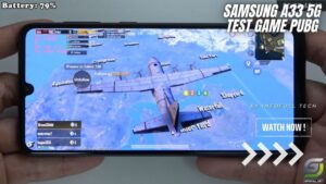 Samsung Galaxy A33 test game PUBG Mobile