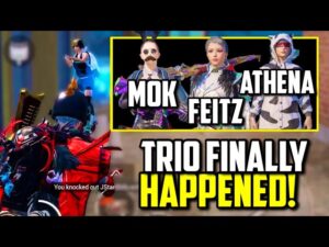 ATHENA GAMING + MOK + FEITZ TOGETHER IN SAME SQUAD! | PUBG Mobile