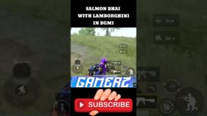 SALMON BHAI WITH LAMBORGHINI IN BGMI #ROADRAGE #CARKILL #BGMI #PUBG #GAME #GAMING #bgmishorta
