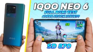 iQOO Neo 6 PUBG Test with FPS Meter 🔥 Best Gaming Phone Under 30K