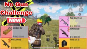 No Gun Challenge Use Only Bot or Enemy gun In advance Mode - Pubg Metro Royale Gameplay