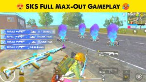 PUBG Lite New Glacier Sks Skin Upgradeable Gameplay | Sks Full Max Out Gameplay in PUBG Mobile Lite