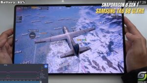 Samsung Tab S8 Ultra test game PUBG Max Setting | 120Hz Display, Snapdragon 8 Gen 1