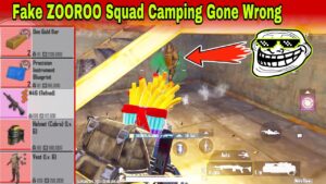 Fake ZOOROO Camping In Tunnel For My Radiation Loot - Pubg Mobile Metro Royale Mode Gameplay
