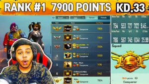 World's RANK 1 Conqueror TRIPLE FRAGGER Midas BEST Moments in PUBG Mobile