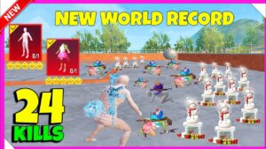 24 Kills FULL RUSH 1Vs4 Gameplay Pubg Lite🔥24 Kill New World Record in Pubg Mobile Lite