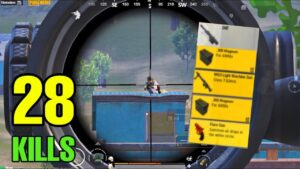 28KILLS! BEST LOOT GAMEPLAY AMR + MG3🔥Pubg Mobile