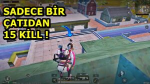 SADECE BİR ÇATIDAN 15 KİLL ! ERANGEL VE LİVİK ! SOLO SQUAD PUBG MOBİLE