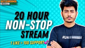 BGMI LIVE - 20 HOUR NON-STOP CHALLENGE🔥| LIKE TARGET 4000❤️| PUBG MOBILE | #bgmilive #pubglive