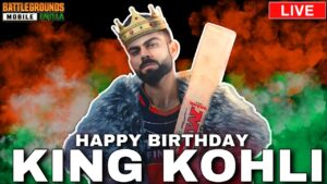 HAPPY BIRTHDAY KING KOHLI😍🔥INDIA NO.1 CONQUEROR - SGxCYANIDE | BGMI LIVE | PUBG MOBILE LIVE | #bgmi