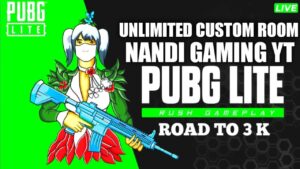 Pubg Mobile Lite Live | Unlimited Custom Room Giveaways || Nandi Gaming YT is live