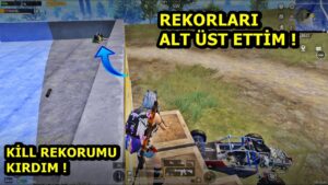 REKORLARI ALT ÜST ETTİM ! KİLL REKORUMU KIRDIM ! ONE MAN SQUAD PUBG MOBİLE