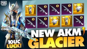 🥰NEW AKM GLACIER MAXOUT | ULTIMATE MYTHIC CRATE OPENING PUBG/BGMI