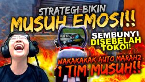 PRANK 1 TIM MUSUH! SEMBUNYI DI SEBELAH TOKO!! AUTO EMOSI 1 TIMNYA WAKAKAK!!| PUBG MOBILE INDONESIA