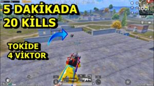 5 DAKİKADA 20 KİLLS  FIRTINA GİBİ BAŞLADIM SOLO VS SQUAD PUBG MOBİLE