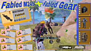 M249 Fabled + 10 Black Password Open Metro Royale