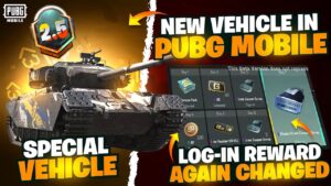 Login Rewards Changed | New Vehicle In 2.5 Update | Top New Features In New Update|PUBGM
