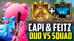 CAPI GAMING & FEITZ DUO VS SQUAD!! | PUBG Mobile