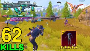 62KILLS!!🔥IN 3 MATCHES LIVIK Dinosaur GAMEPLAY 😍SAMSUNG,A3,A5,A6,A7,J2,J5,J7,S5,S6,S7,59,A10,A20,A30