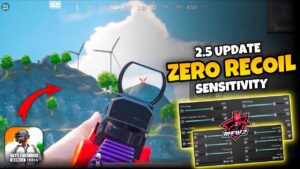 BGMI 2.5 UPDATE ZERO RECOIL SENSITIVITY🔥FOR LASER SPRAY(BGMI/PUBGM) ANDROID/IOS.