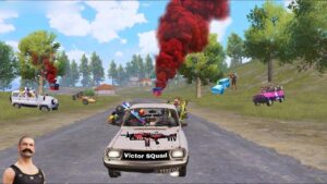 OMG😱 Victor Squad M249 Car Wars😈😂Funny & WTF MOMENTS OF PUBG Mobile