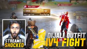 1v4 Fight With Dajjali set Squad | Eid Special | PUBG Mobile | MK Gaming