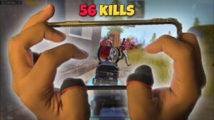 1vs4 failed 🥵 iphone 14 pro max 5 finger handcam | PUBG MOBILE