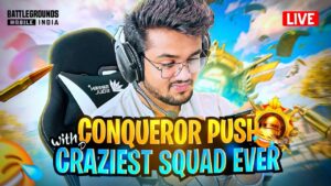 🔥Conqueror Top 100 Today? | C4S11 Squad Conqueror Push | BGMI LIVE Rankpush  @rarebit 