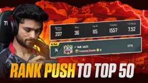 STREAMING TILL I REACH TOP 50 | CONQUEROR RANK PUSH | GODL LoLzZz | BGMI LIVE